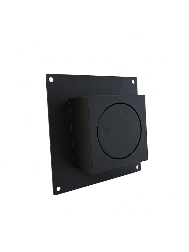 Pokrętło szybra do zabudowy kwadrat SZKŻ-REG-KW-ML-CZ (czarne)