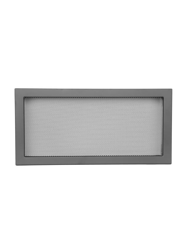 Kratka VENTLAB KRVSM450x220-ML.CZbez żaluzji z siatką, czarna