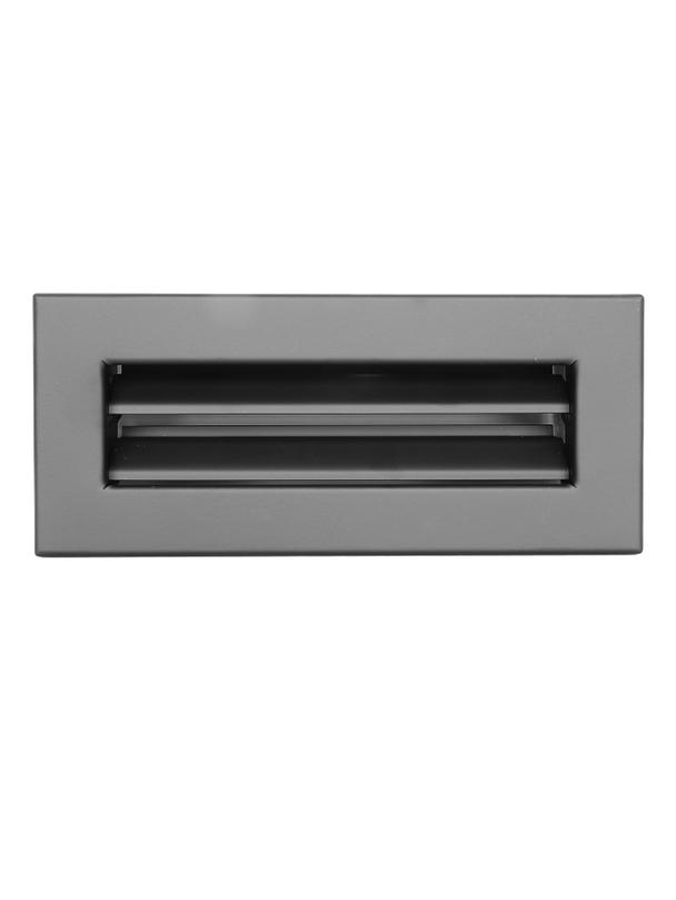Kratka VENTLAB KRVZS220x095-ML.CZ z żaluzją STAŁĄ czarna