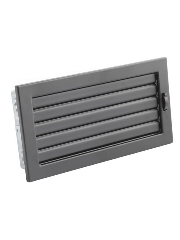 Kratka VENTLAB KRVZ325x170-ML.CZ z żaluzją czarna
