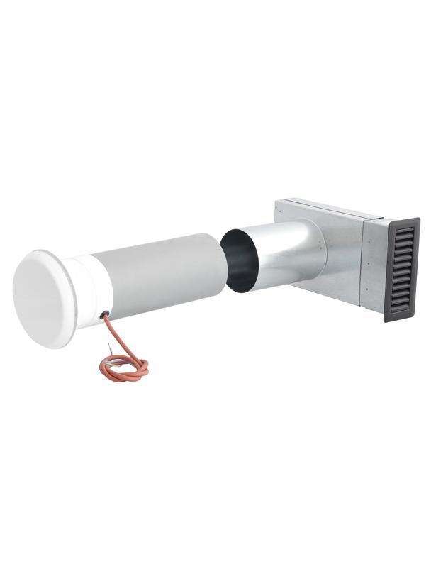 Nawietrzak okrągły szpaletowy NLGS110A-ML (grzałka, filtr, anemostat i stab. przepływu)