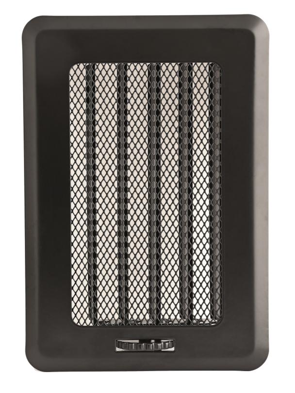 Kratka osłonowa z żaluzją KRLz1-ML-Cz light (czarna)