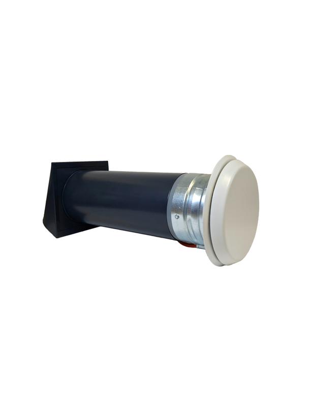 Nawietrzak NOGS080A-ML.RAL7016 - anemostat biały , filtr, stabiler, grzałka - czerpnia RAL7016