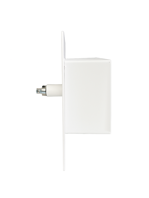 Pokrętło szybra do zabudowy kwadrat SZKŻ-REG-KW-ML-B (białe)