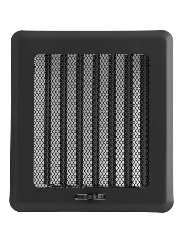 Kratka osłonowa z żaluzją KRLz2-ML-Cz light (czarna)