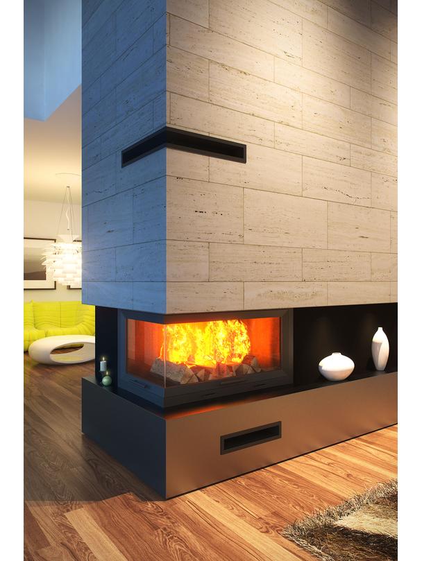 Kratka V-OPEN-KRVO-L/R-500x700/70-P-ML.CZ czarna (prawa), oklejona filcem z ramką OC