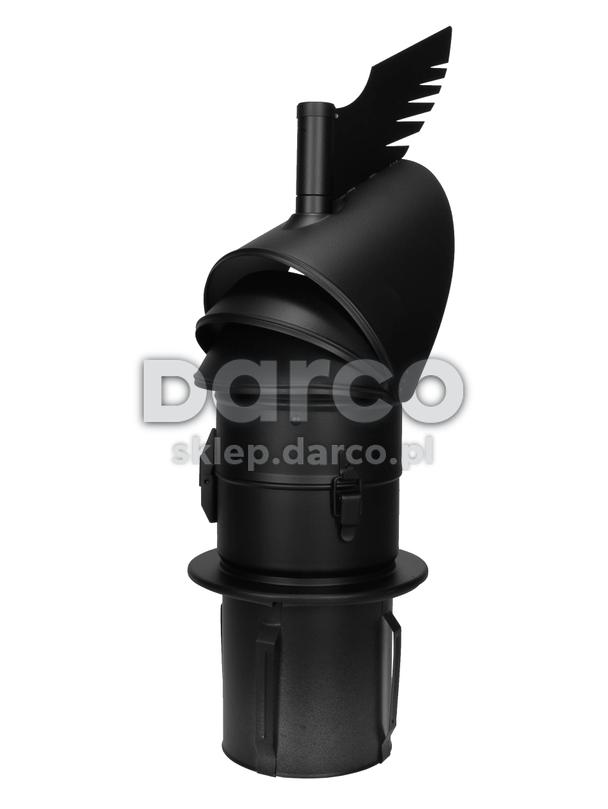 Rotowent DRAGON RO180CH-DR-PTU-ML.RAL9005 CZARNY (1.4404)