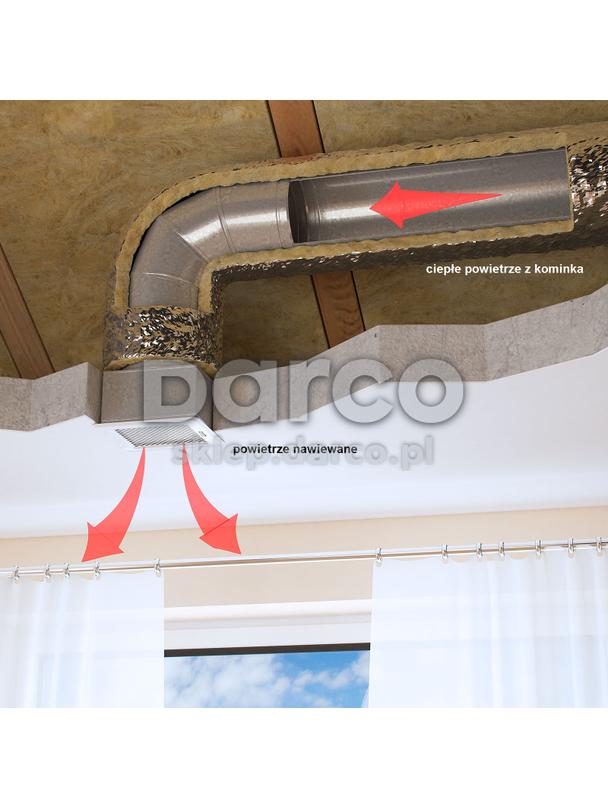 Kratka osłonowa z żaluzją Kz14-CM-CH (chrom.)