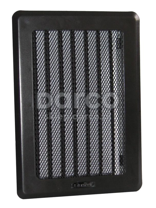 Kratka osłonowa z żaluzją KRLz3-ML-Cz light (czarna)