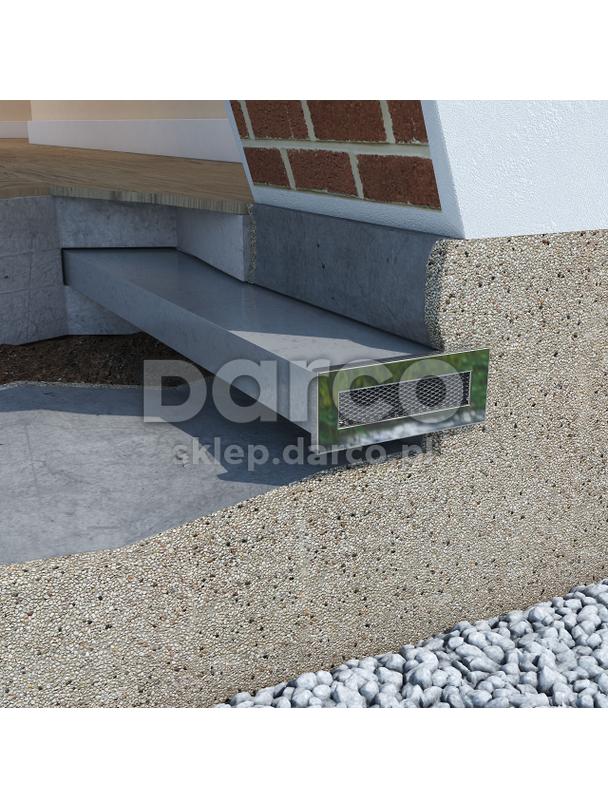 Kratka - czerpnia do kanału KRCZNP150x50-CH-ML-CZ czarna