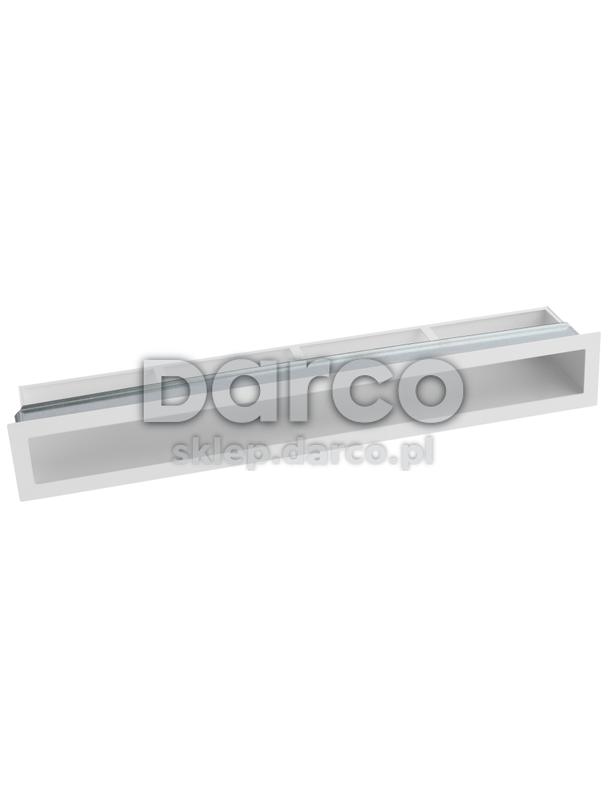 Kratka V-OPEN-KRVO-I/R-700x100-ML.B biała, oklejona filcem z ramką OC