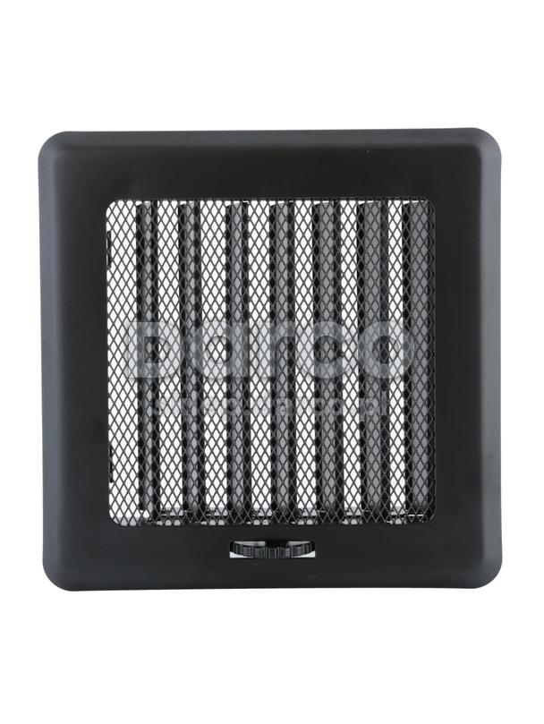 Kratka osłonowa z żaluzją KRLz14-ML-CZ light (czarna)