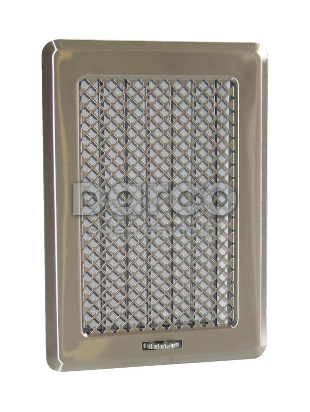 Kratka osłonowa z żaluzją Kz3-CM-CH (chrom.szlif.)