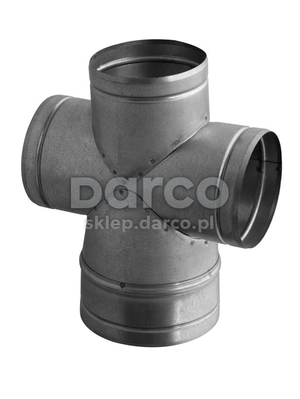 Czwórnik redukcyjny okrągły CZOR150-3x125/90-OC