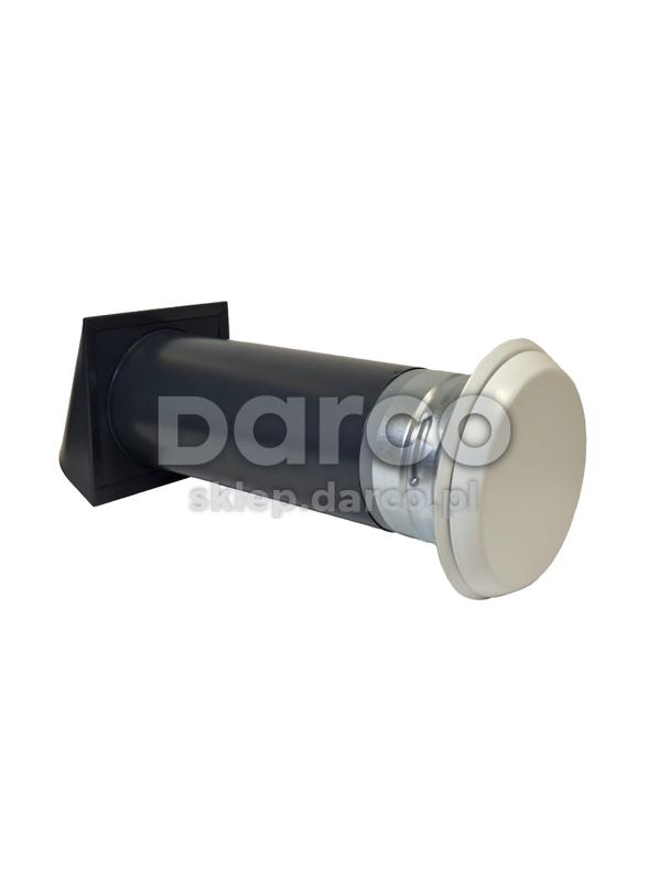 Nawietrzak NOS080A-ML.RAL7016  - anemostat biały ,filtr, stabiler  - czerpnia antracyt RAL7016