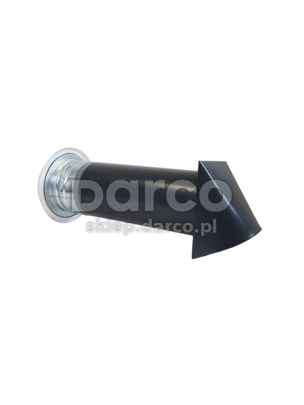 Nawietrzak NOS080A-ML.RAL7016  - anemostat biały ,filtr, stabiler  - czerpnia antracyt RAL7016