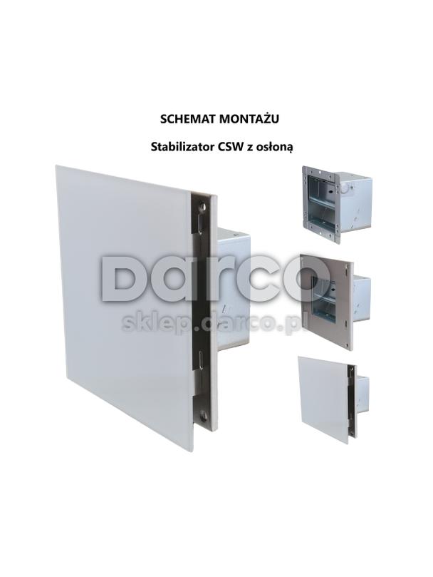 Osłona CSW2-SZ szkło białe do stabilizatora wentylacji - CSW2