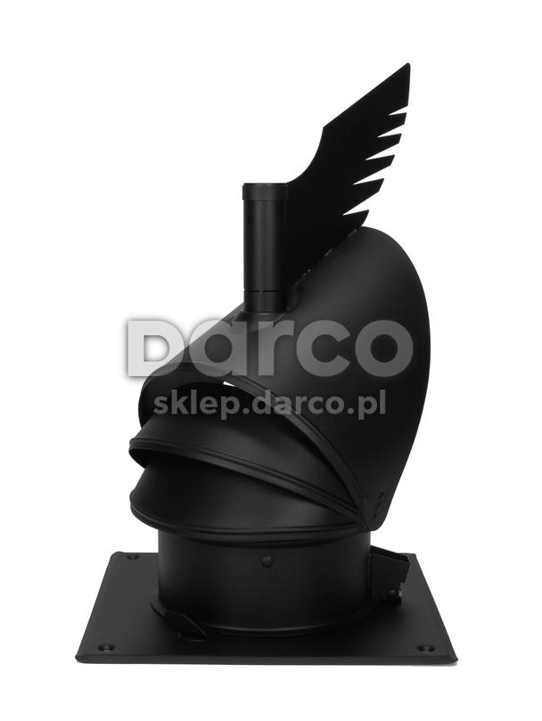 Rotowent DRAGON RO180CH-DR-PK-ML.RAL9005 CZARNY (1.4404)