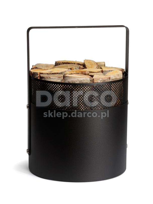 Kosz na drewno "AERO HOLD 1"  OKRĄGŁY ML.CZ z uchwytem (KND-05-ML.CZ)