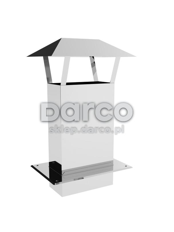 Przedłużenie komina PKKD140x140/500-Ż8 z daszkiem