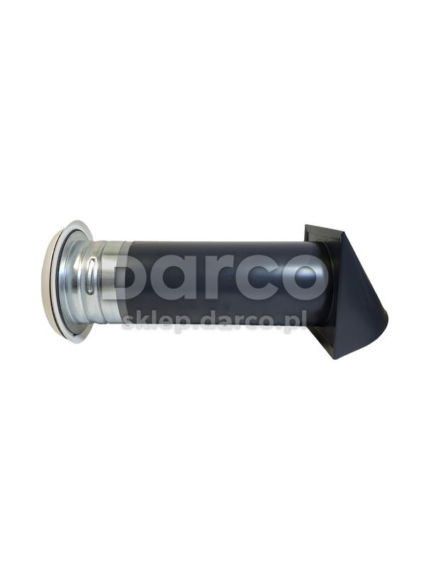 Nawietrzak NOS110A-ML.RAL7016  - anemostat biały, filtr, stabiller  - czerpnia antracyt RAL7016