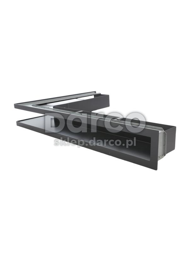 Kratka V-OPEN-KRVO-L/R-700x500/70-L-ML.CZ czarna (lewa), oklejona filcem z ramką OC
