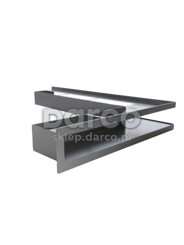 Kratka V-OPEN-KRVO-L-700x500/100-L-ML.CZ czarna (lewa)