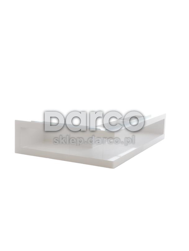 Kratka V-OPEN-KRVO-L/R-500x300/100-L-ML.B biała (lewa), oklejona filcem z ramką OC