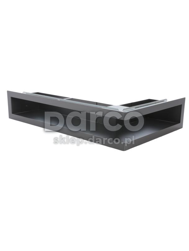 Kratka V-OPEN-KRVO-L/R-300x500/100-P-ML.CZ czarna (prawa),  oklejona filcem , ramka oc