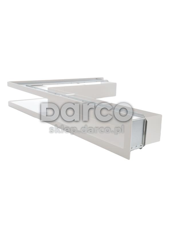 Kratka V-OPEN-KRVO-L/R-700x500/70-L-ML.B biała (lewa), oklejona filcem z ramką OC