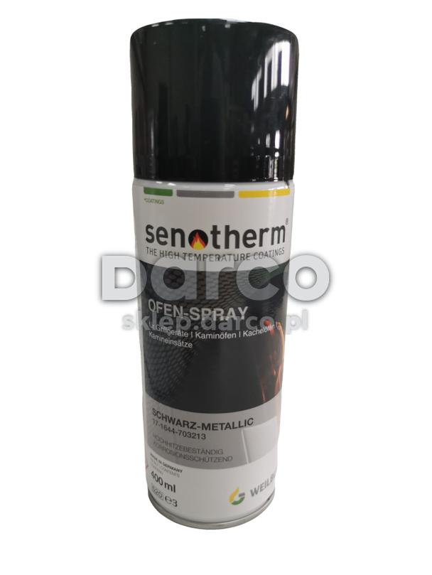 Farba SENOTHERM spray 400ml - CZ.MT (czarna metalic) ( system SPP pelet)