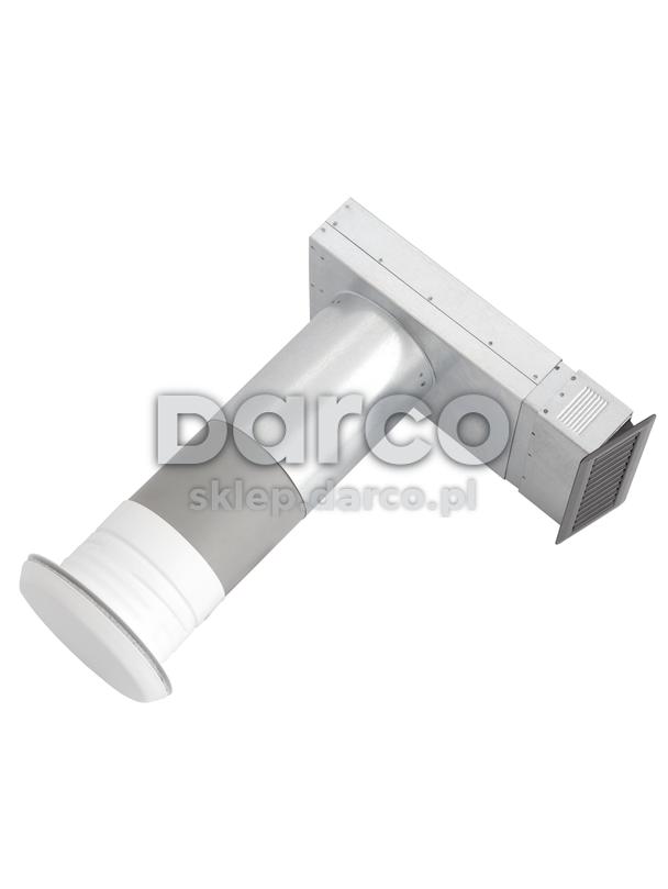 Nawietrzak okrągły szpaletowy NLS150A-CC ( filtr, anemostat i stabilizator przepływu)