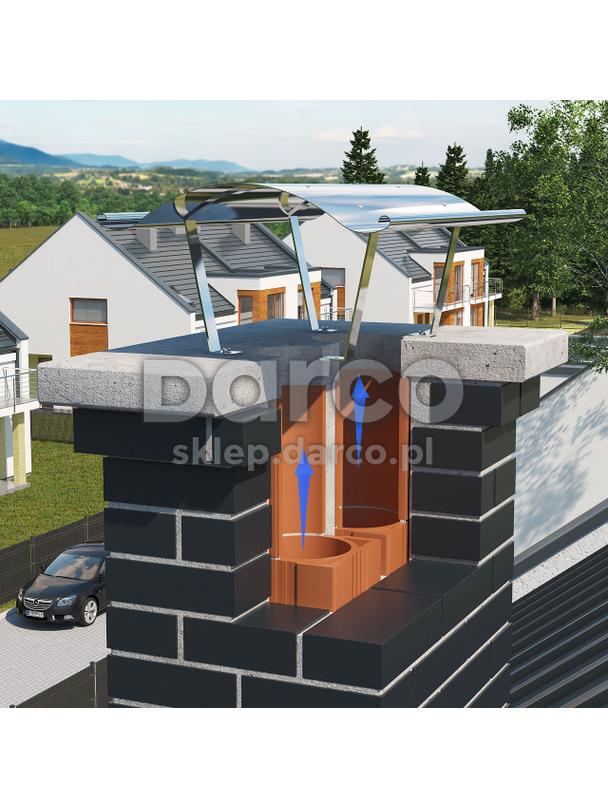 Daszek sombrero DASII-400X400-CH