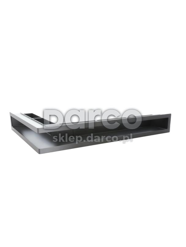 Kratka V-OPEN-KRVO-L/R-700x500/100-L-ML.CZ czarna (lewa), oklejona filcem z ramką OC