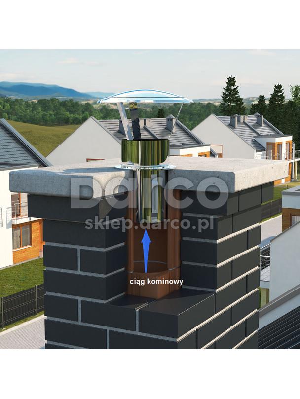 Daszek z podstawą wciskaną DA180-OC-PT