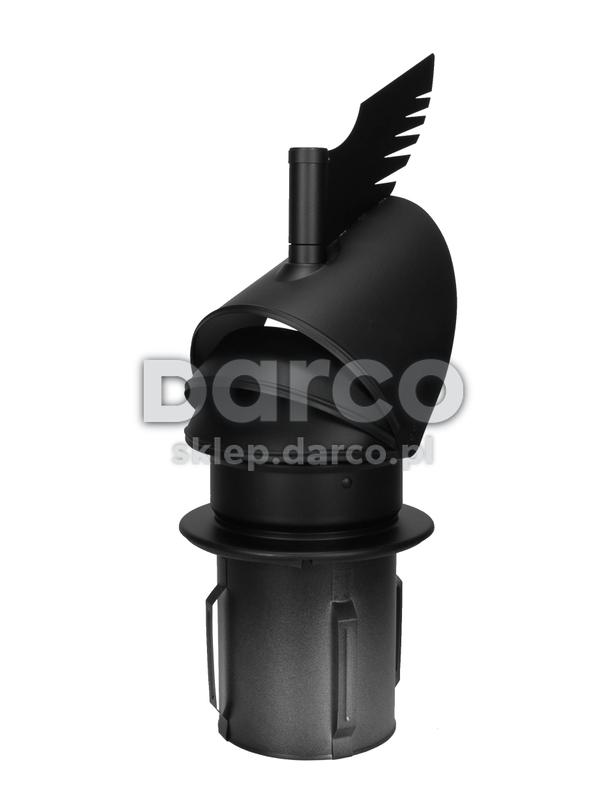 Rotowent DRAGON RO180CH-DR-PT-ML.RAL9005 CZARNY (1.4404)