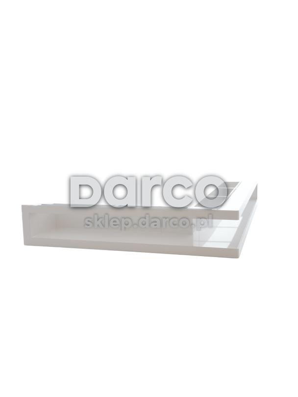 Kratka V-OPEN-KRVO-L/R-700x500/70-L-ML.B biała (lewa), oklejona filcem z ramką OC