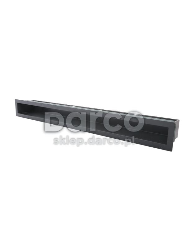 Kratka V-OPEN-KRVO-I/R-900x100-ML.CZ czarna, oklejona filcem z ramką OC