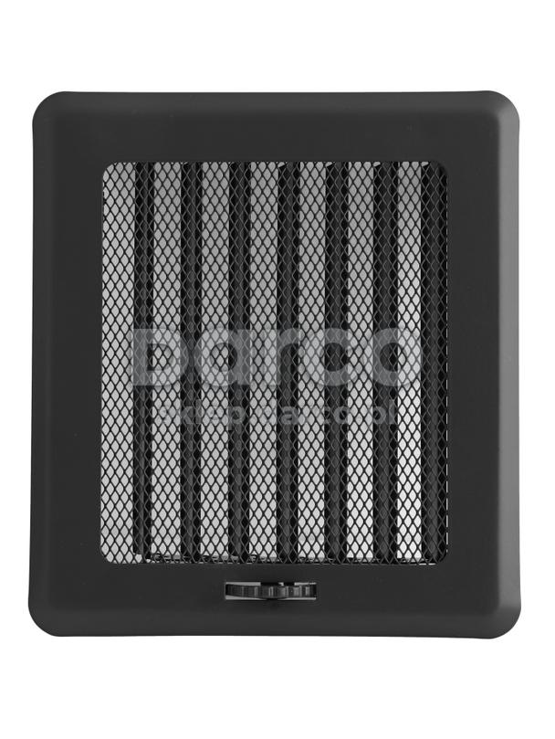Kratka osłonowa z żaluzją KRLz2-ML-Cz light (czarna)