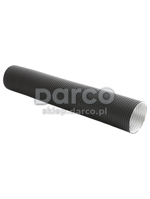 Rura elastyczna REP-80/1500-ML-CZ - spiro aluminiowe CZARNE