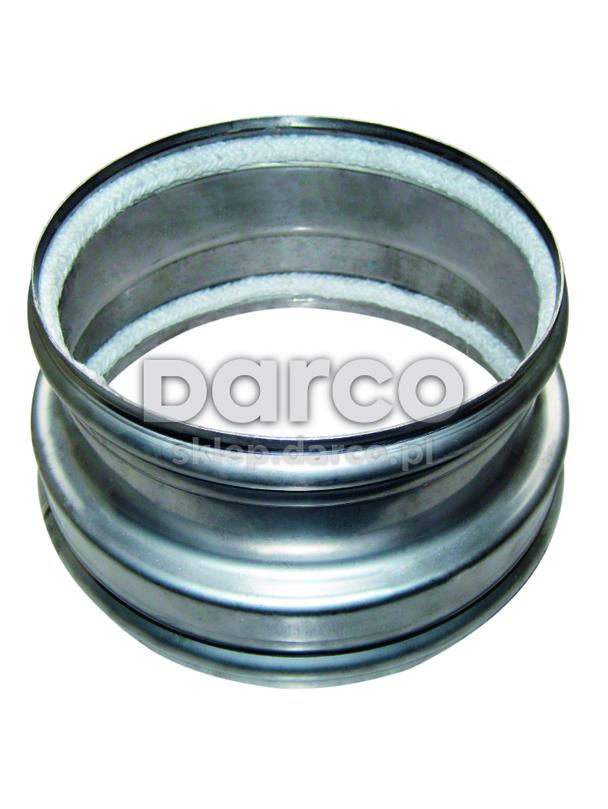 Złączka rura metalowa DN200 / komin ceramiczny Schiedel DC200-2 x sznur - RDŻS200/200-Ż1