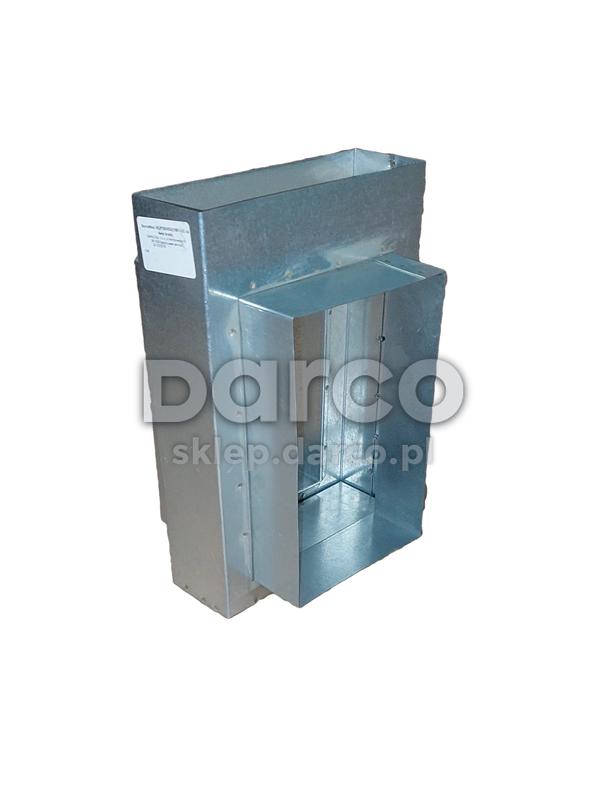 Kształtka L - KLP150X50/2XKRL1-OC (2 x K1) z wylotem prostokątnym