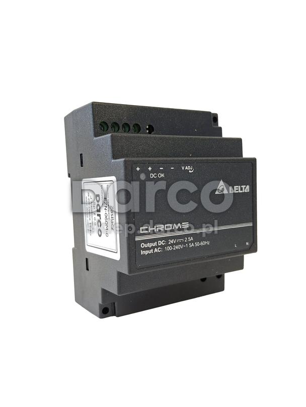 Zasilacz EZN-060M-0 na szynę DIN Delta 24V, 60W, 2,5A    (DRC-24V60W1AZ)