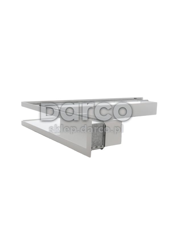 Kratka V-OPEN-KRVO-L/R-500x700/70-P-ML.B biała (prawa), oklejona filcem z ramką OC
