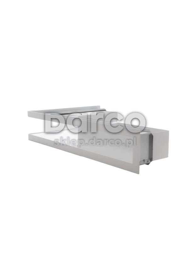 Kratka V-OPEN-KRVO-L/R-500x300/100-L-ML.B biała (lewa), oklejona filcem z ramką OC