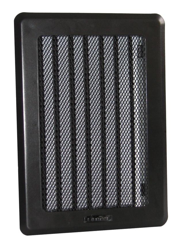 Kratka osłonowa z żaluzją KRLz3-ML-Cz light (czarna)