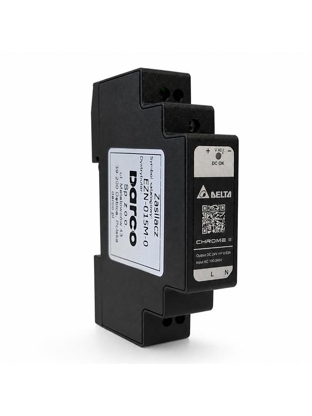 EZN-015M-0 Elektroniczny zasilacz napięcia stałego (szyna TS 35 / DIN 3, 2 M, 24 V DC, 15 W)