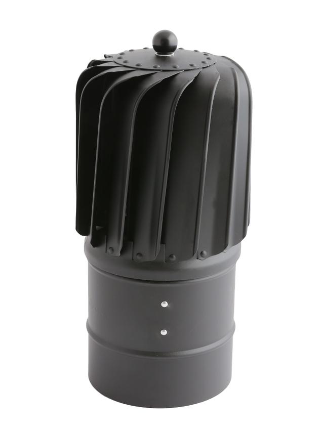 Turbowent TULIPAN TU150ML-T-B-S - RAL9005 (CZARNY)