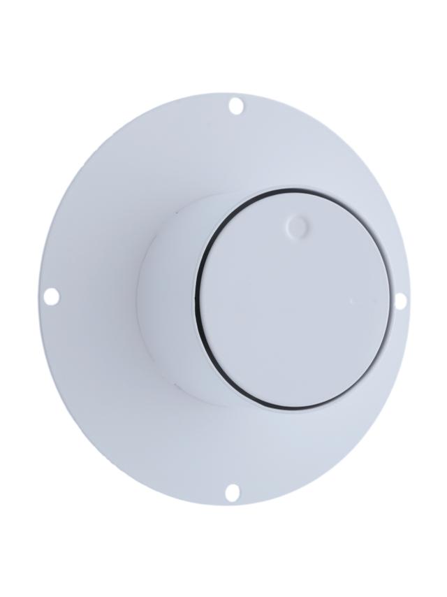 Pokrętło szybra do zabudowy okrągłe SZKŻ-REG-OK-ML-B (białe)