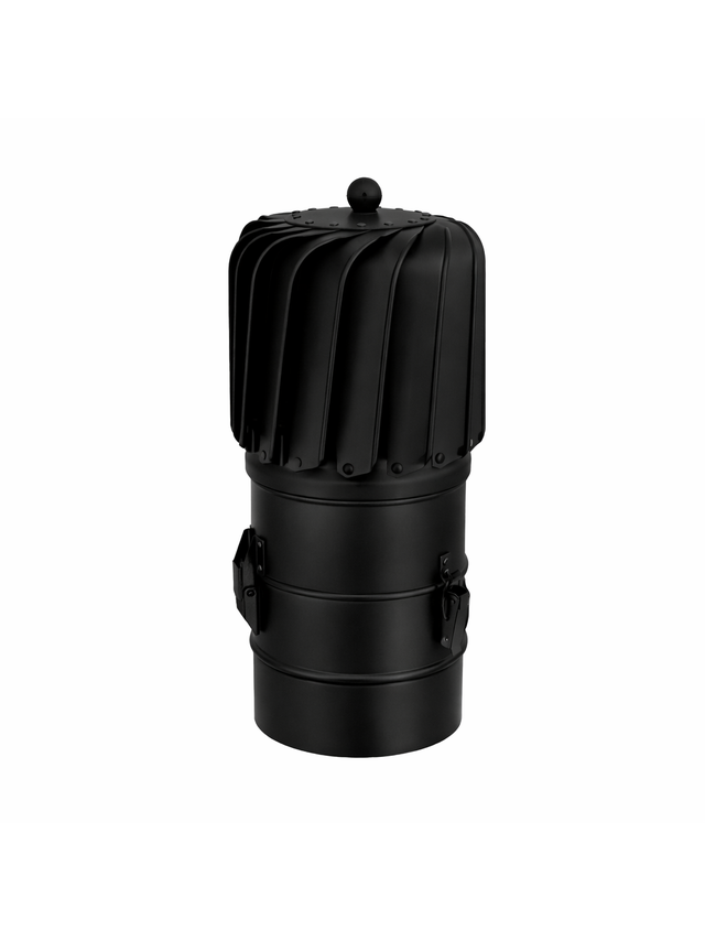 Turbowent TULIPAN TU150ML-T-B  - RAL9005 (CZARNY)